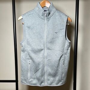 Vineyard Vines Men’s Gray Zip-Up Fleece Vest(Size XS) New with Tags!